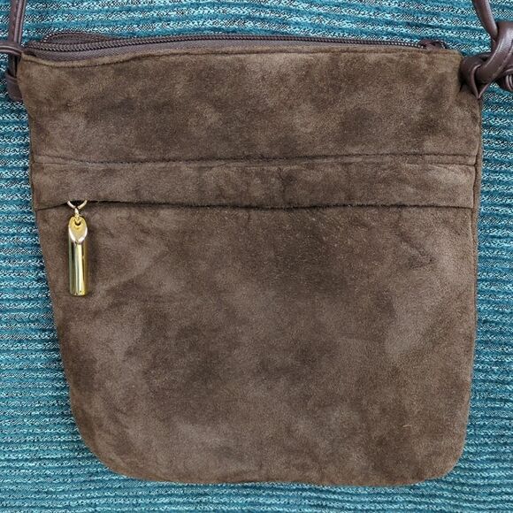 Bechamel Soft Suedecloth Crossbody Bag - Picture 1 of 9